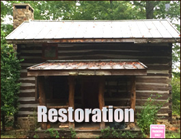 Historic Log Cabin Restoration  Middlesex County, Virginia